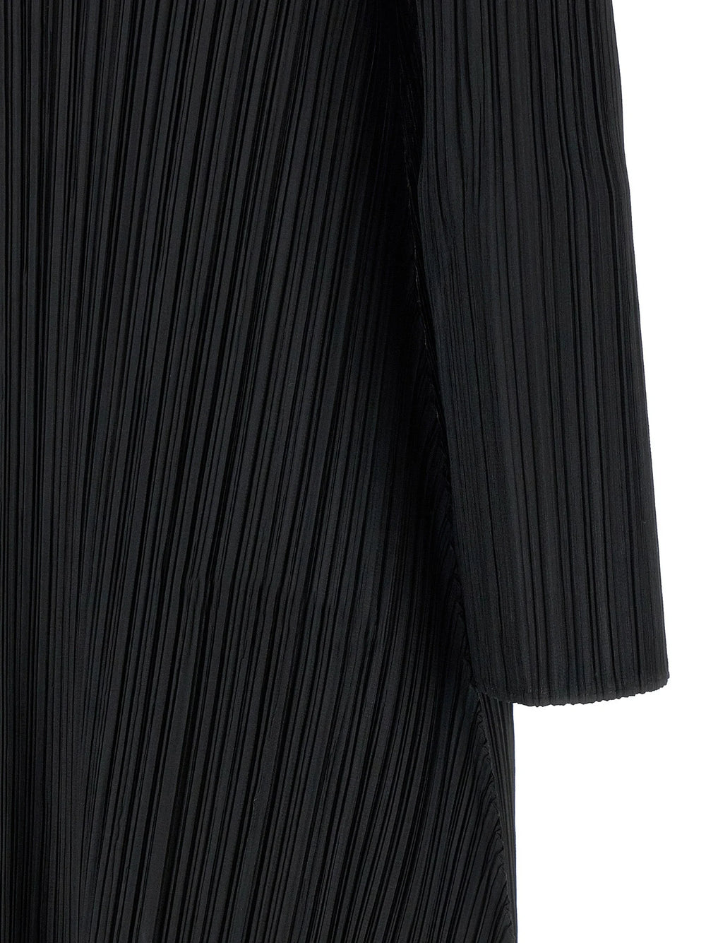 PLEATS PLEASE ISSEY MIYAKE Black Polyester Midi Dress - 2
