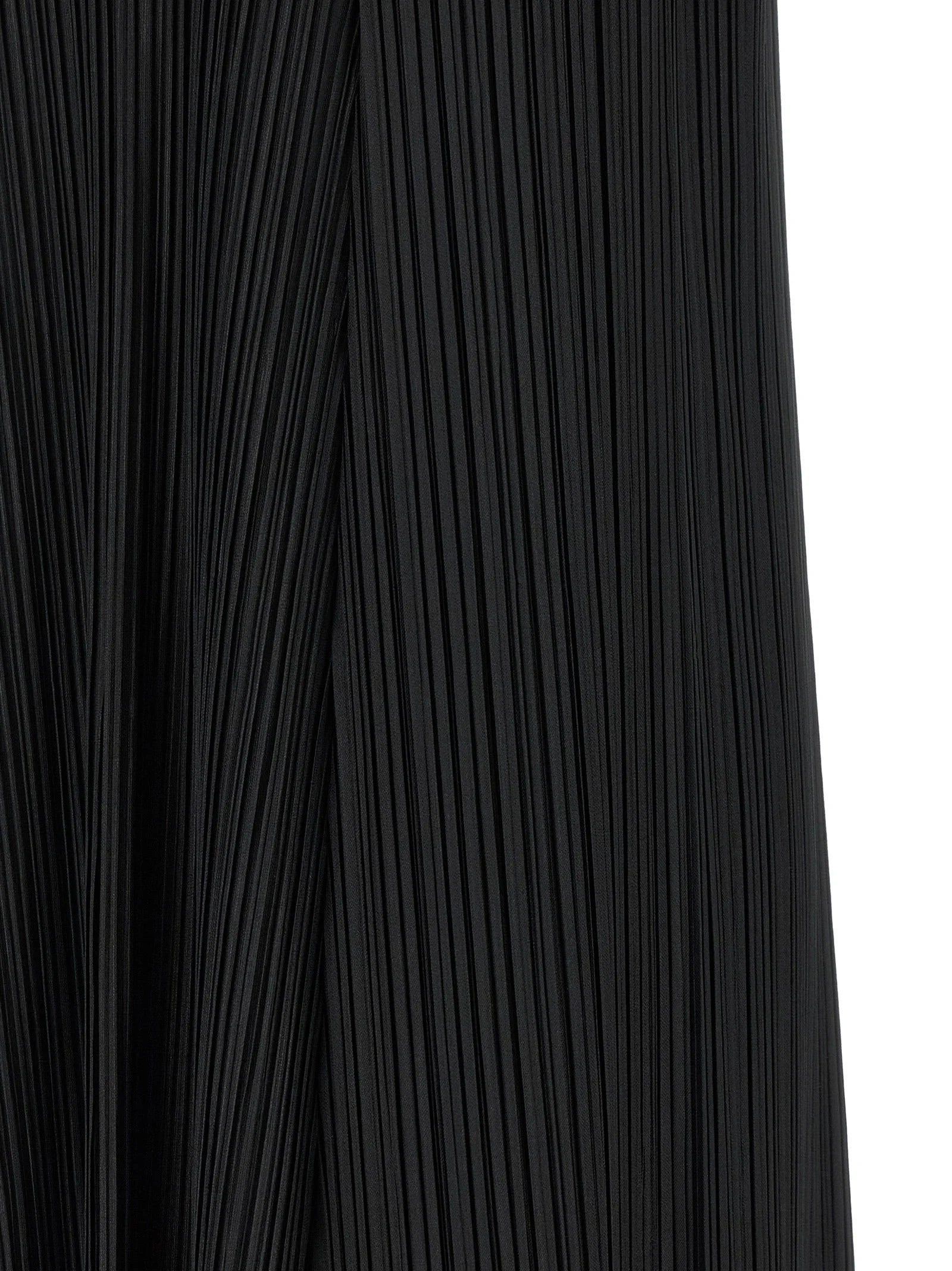 PLEATS PLEASE ISSEY MIYAKE Black Polyester Midi Dress - 5