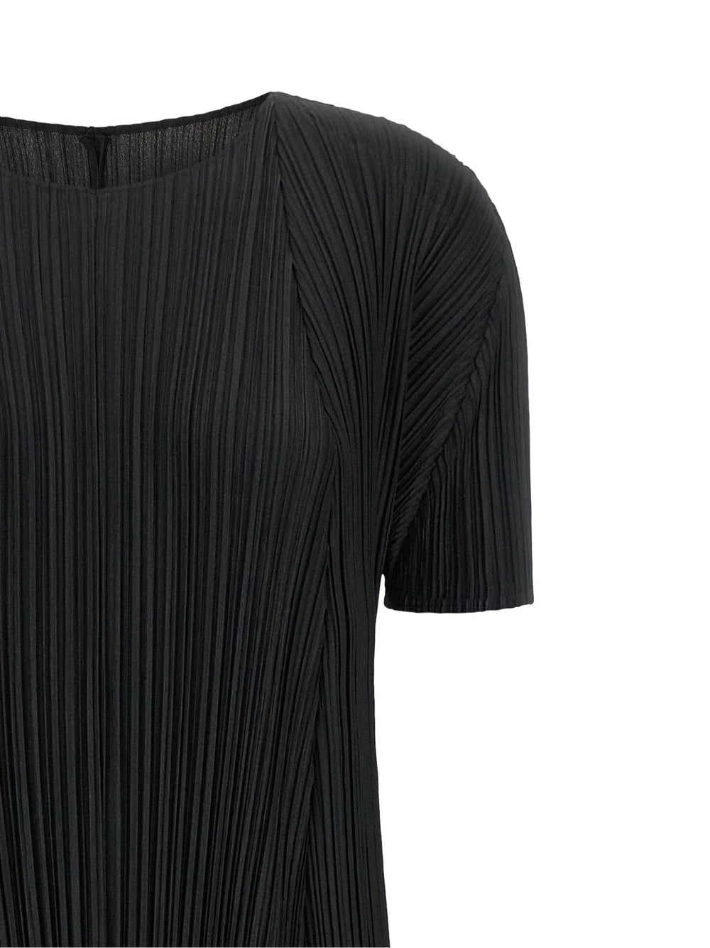 PLEATS PLEASE ISSEY MIYAKE Black Polyester Midi Dress - 5