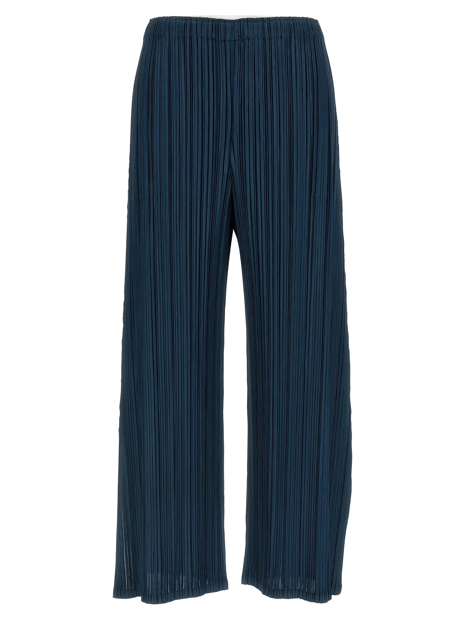 PLEATS PLEASE ISSEY MIYAKE Blue Polyester Casual Pants - 5
