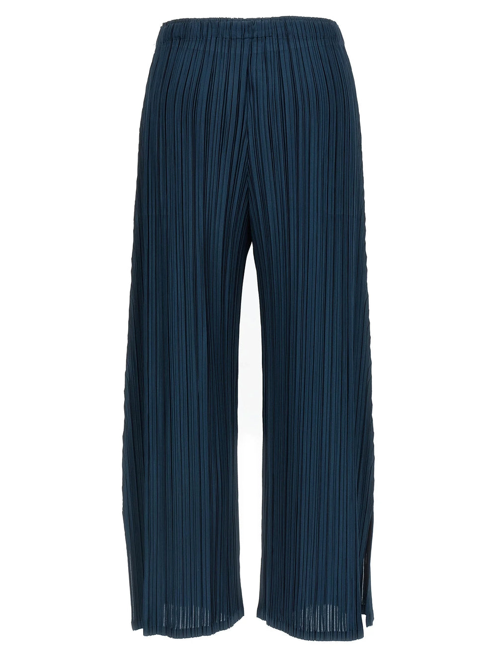 PLEATS PLEASE ISSEY MIYAKE Blue Polyester Casual Pants - 5