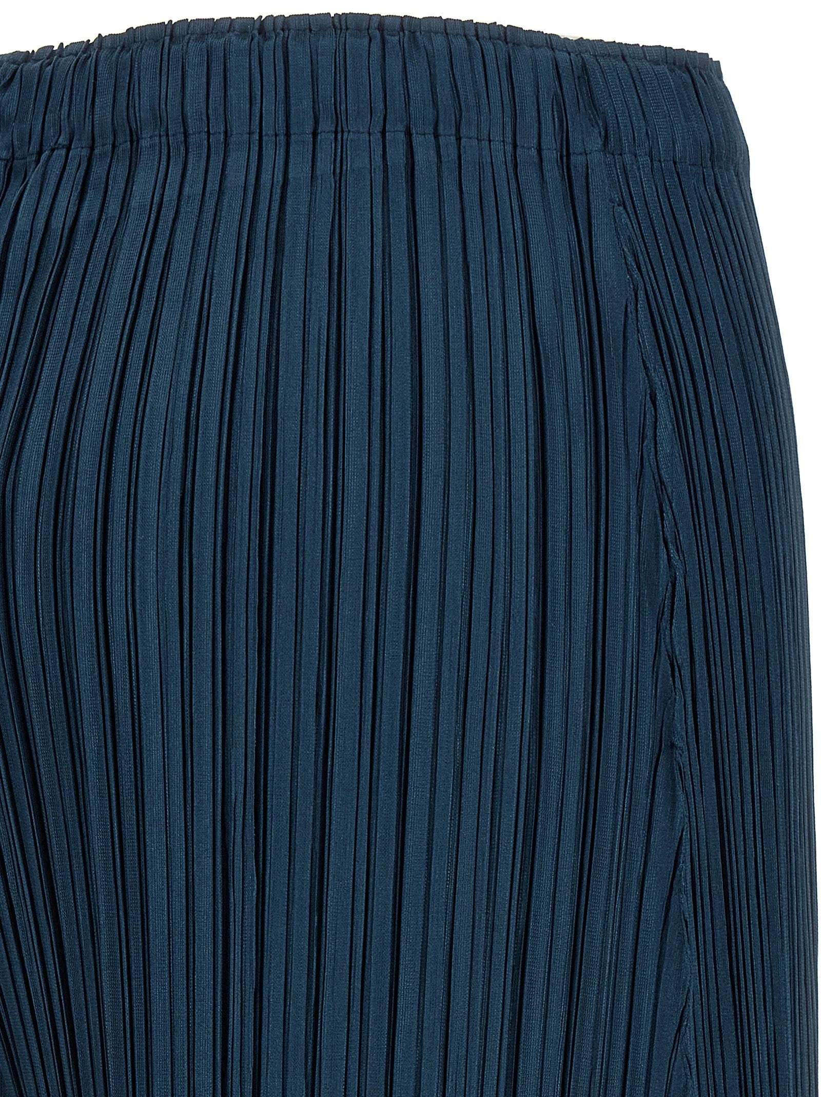 PLEATS PLEASE ISSEY MIYAKE Blue Polyester Casual Pants - 5