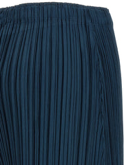 PLEATS PLEASE ISSEY MIYAKE Blue Polyester Casual Pants - 5