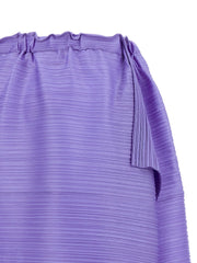 PLEATS PLEASE ISSEY MIYAKE Purple Polyester Midi Skirt - 5