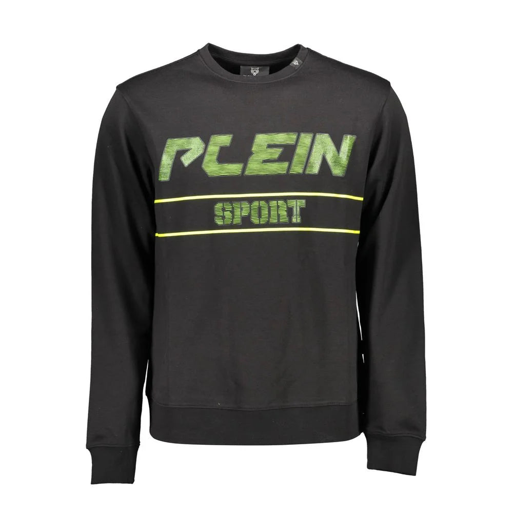 Plein Sport Black Cotton Men Sweater - Sweatshirts
