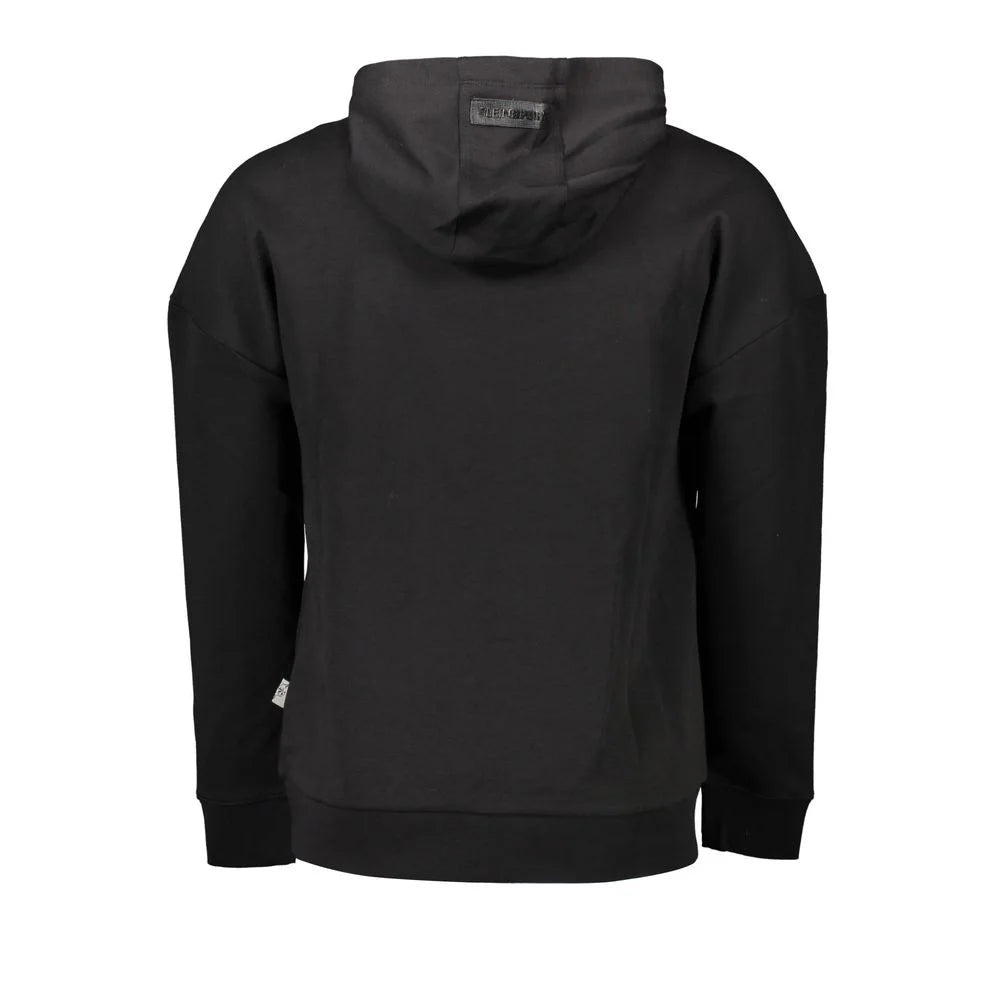 Plein Sport Black Cotton Men Sweater - XXL