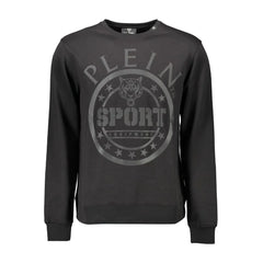 Plein Sport Black Cotton Men Sweater - XXL - Sweatshirts