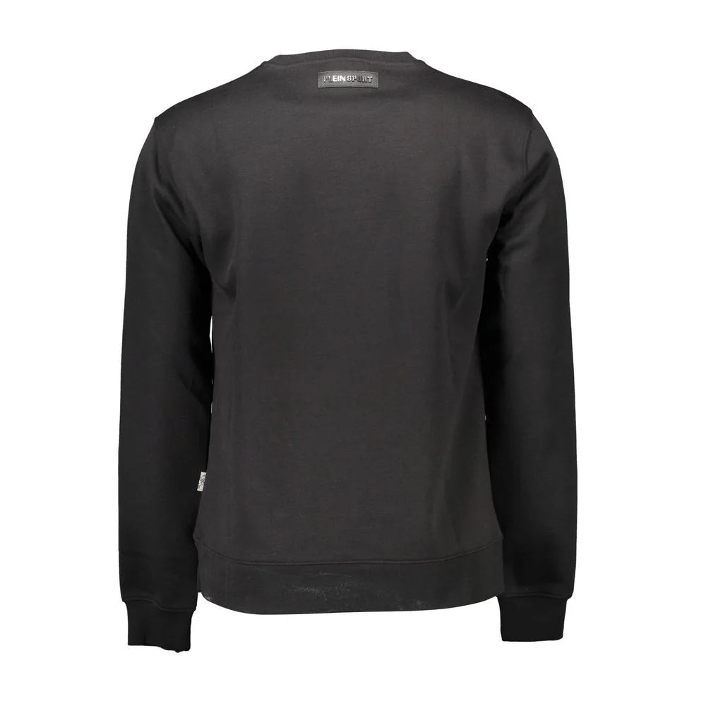 Plein Sport Black Cotton Men Sweater - XXL - Sweatshirts