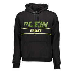 Plein Sport Black Cotton Men’s Sweater - XL - Hoodies