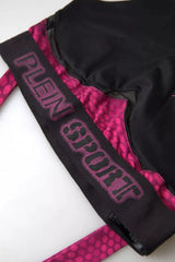 Plein Sport Black Fuchsia Logo Athlete Hannah Bra Underwear - IT44 | L - Sports Bras