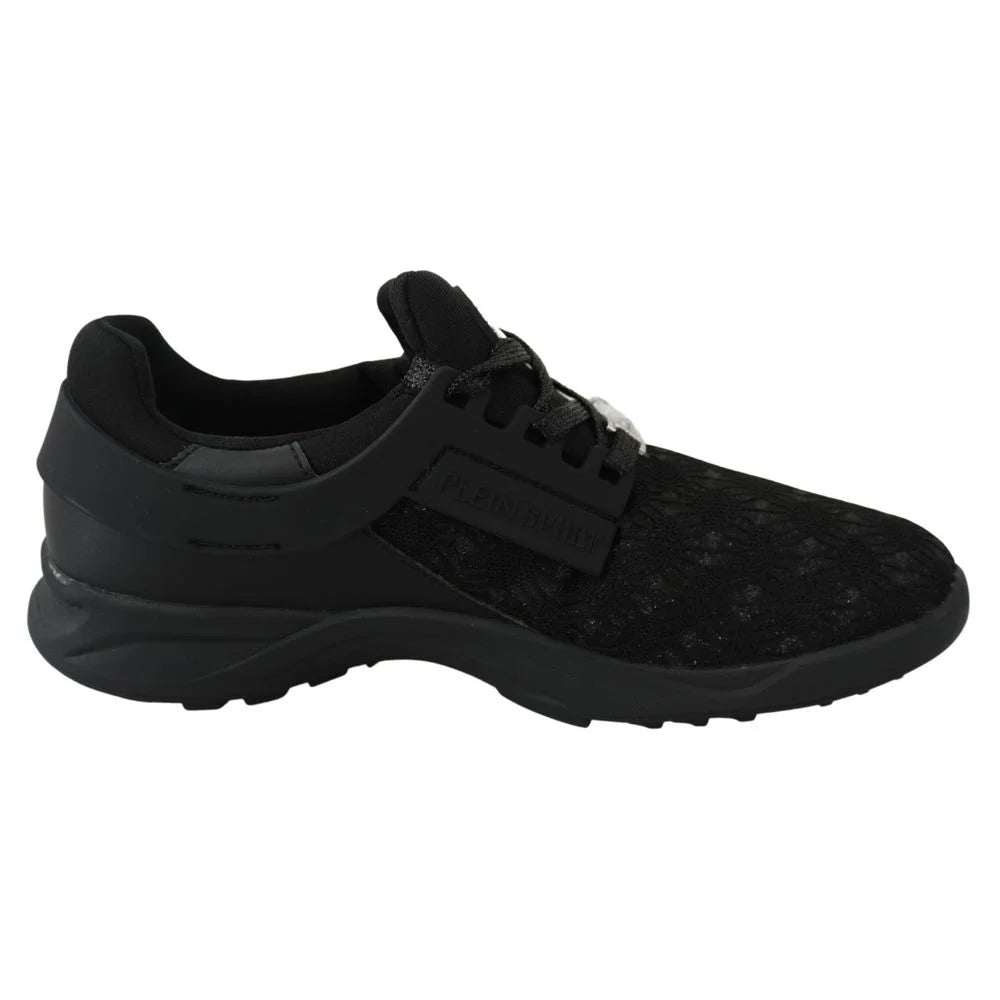 Plein Sport Black Polyester Sneaker - EU38/US8 - Sneakers