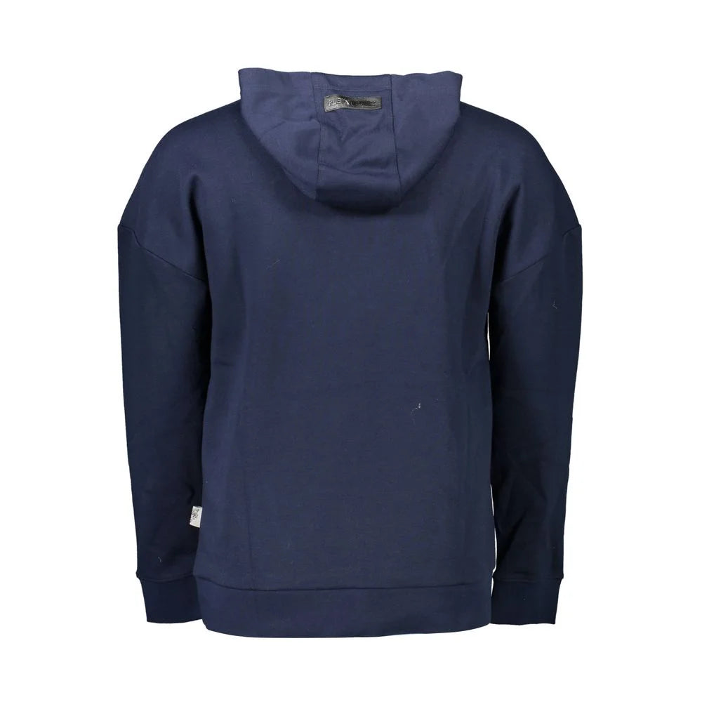 Plein Sport Blue Cotton Men Sweater - Hoodies