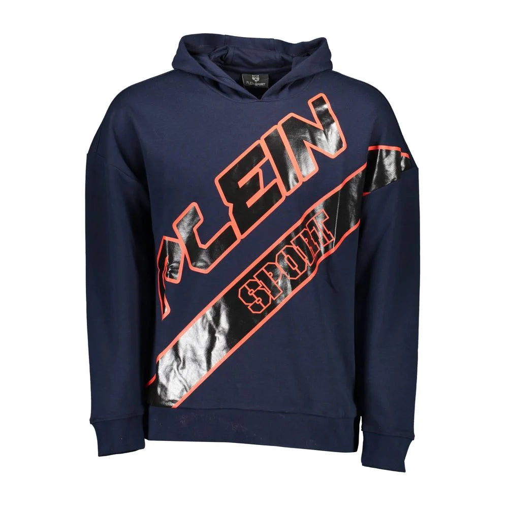 Plein Sport Blue Cotton Men Sweater - Hoodies