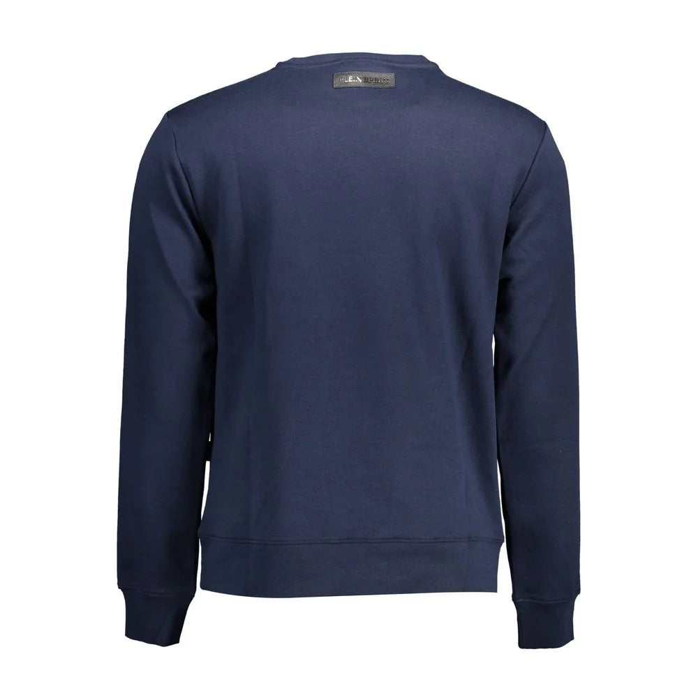 Plein Sport Blue Cotton Men Sweater - Sweatshirts
