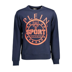 Plein Sport Blue Cotton Men Sweater - Sweatshirts