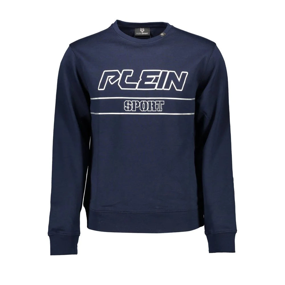Plein Sport Blue Cotton Men Sweater - Sweatshirts