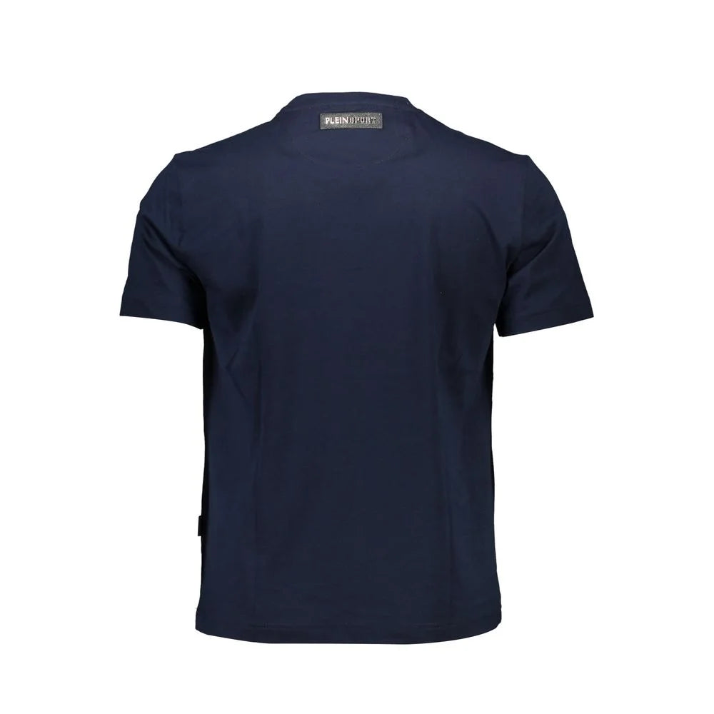 Plein Sport Blue Cotton Men T-Shirt - S - T-Shirts