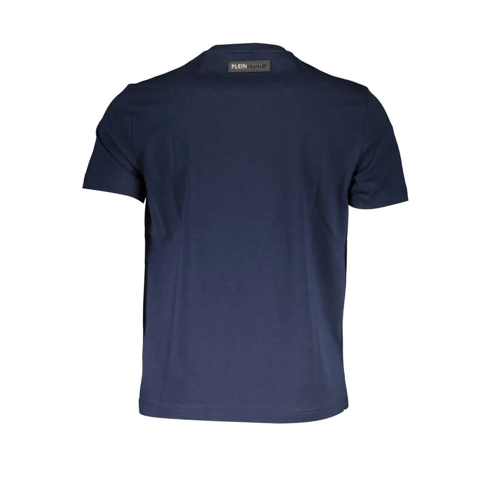 Plein Sport Blue Cotton Men T-Shirt - T-Shirts