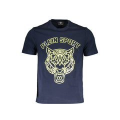 Plein Sport Blue Cotton Men T-Shirt - XL - T-Shirts