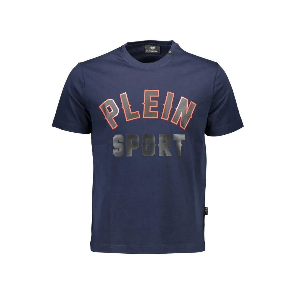Plein Sport Blue Cotton T-Shirt - T-Shirts