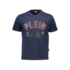 Plein Sport Blue Cotton T-Shirt - T-Shirts