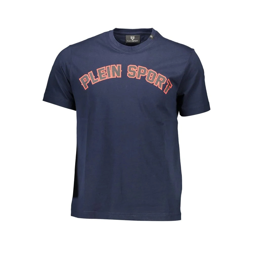 Plein Sport Blue Cotton T-Shirt - T-Shirts