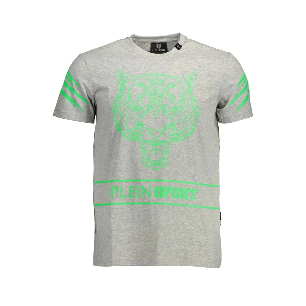 Plein Sport Brown Cotton Men T-Shirt