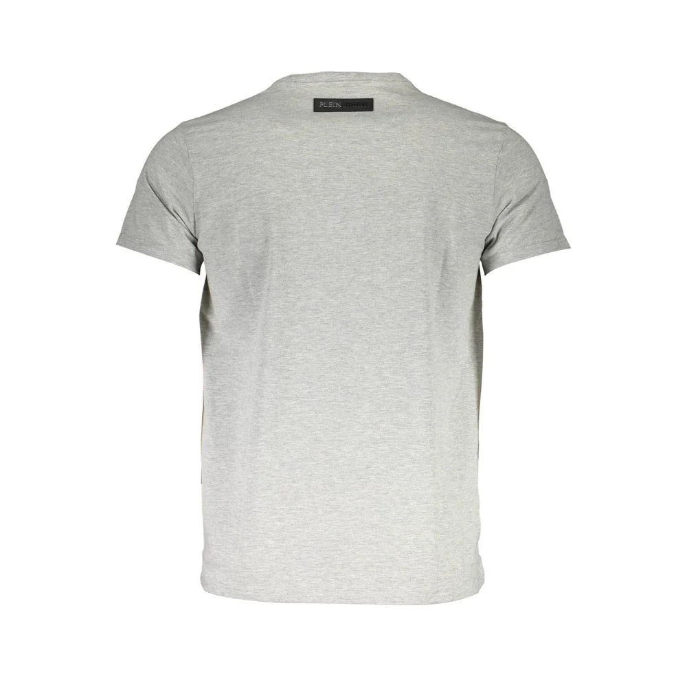 Plein Sport Brown Cotton Men T-Shirt - T-Shirts