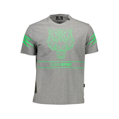 Plein Sport Brown Cotton Men T-Shirt - T-Shirts