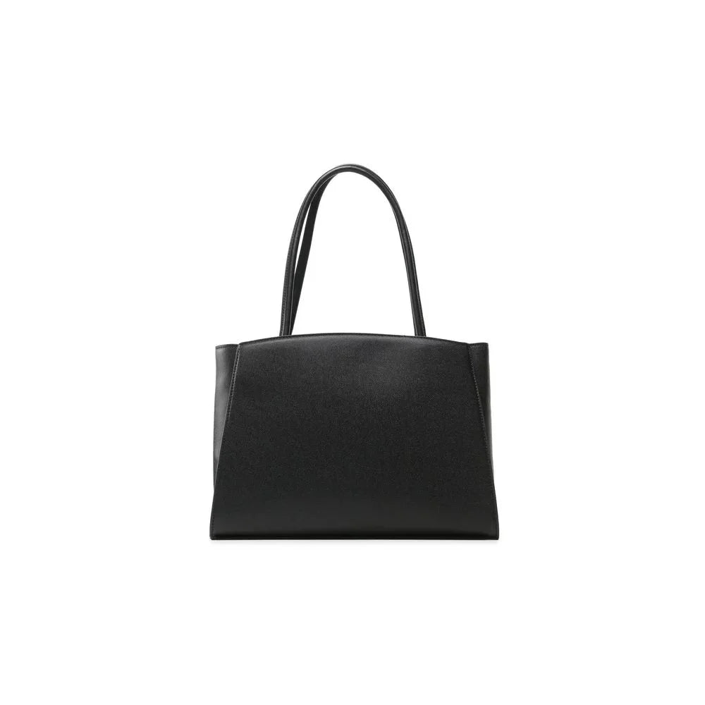 Plein Sport Chic Ebony Tote with Silver Logo Accent - Shopper Bags