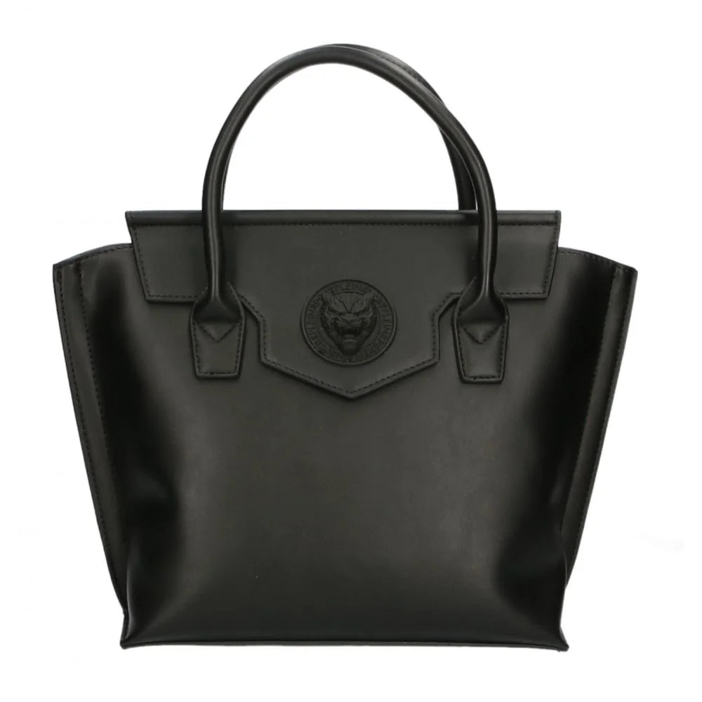 Plein Sport Elegant Black Magnetic Handbag - Satchel Bags