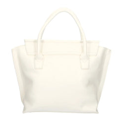 Plein Sport Elegant White Handbag With Magnetic Closure - Handbags