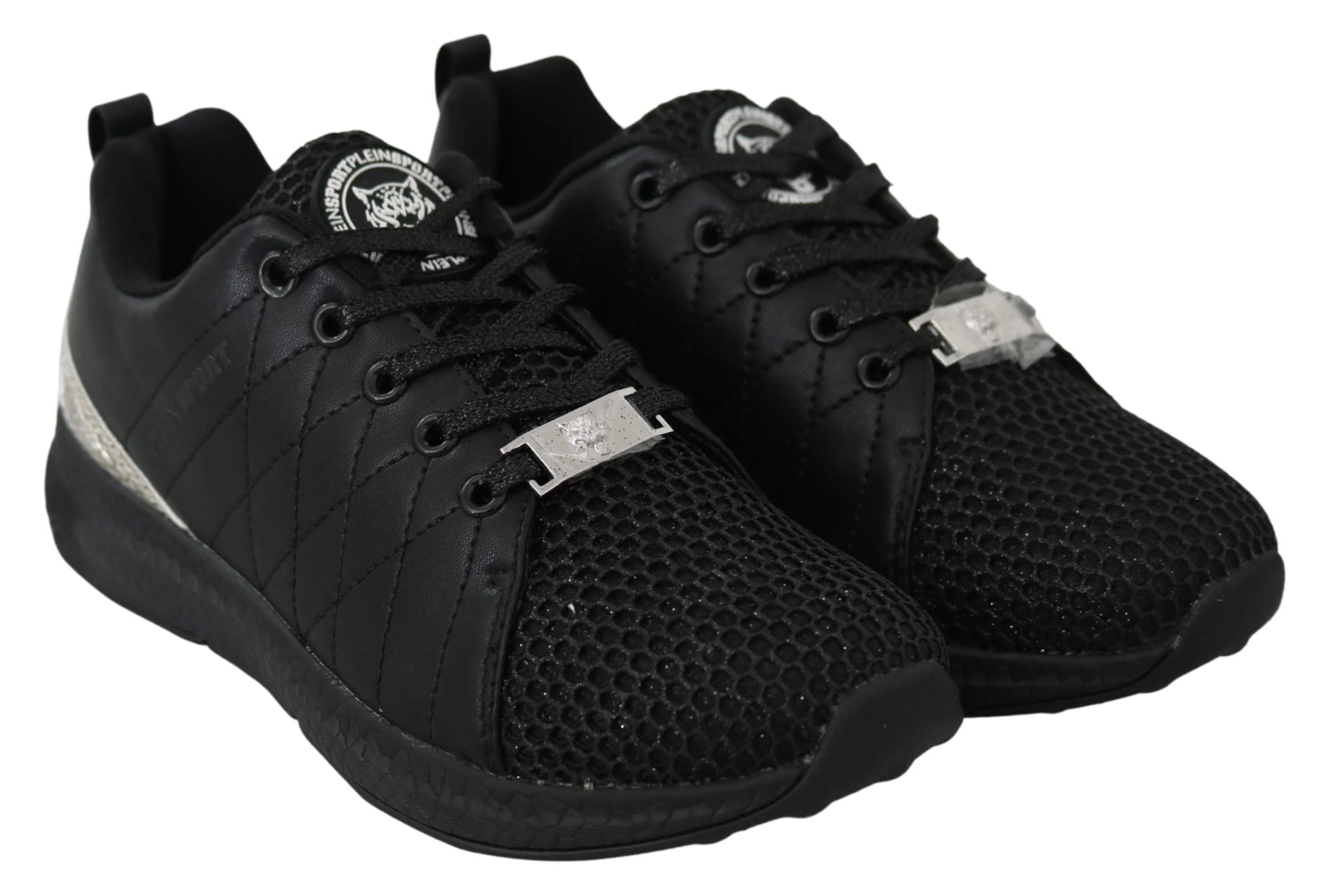 Plein Sport Exquisite Black Runner Gisella Sports Sneakers - 36 - Athletic Shoes