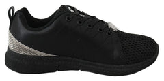 Plein Sport Exquisite Black Runner Gisella Sports Sneakers - 36 - Athletic Shoes