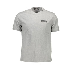 Plein Sport Gray Cotton Men T-Shirt - T-Shirts