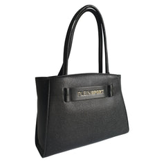 Plein Sport Sleek Black Three-Compartment Tote Bag - Shopper Bags