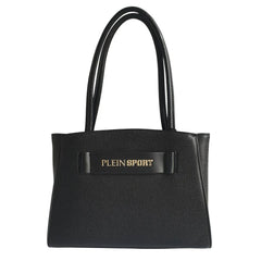 Plein Sport Sleek Black Three-Compartment Tote Bag - Shopper Bags