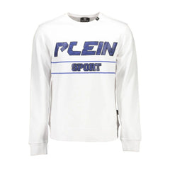 Plein Sport White Cotton Men Sweater - Sweatshirts