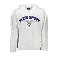 Plein Sport White Cotton Men Sweater - Sweatshirts