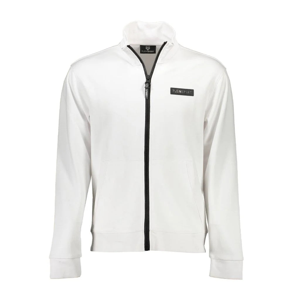 Plein Sport White Cotton Men Sweater - XL