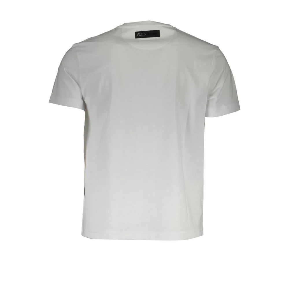 Plein Sport White Cotton Men T-Shirt - T-Shirts