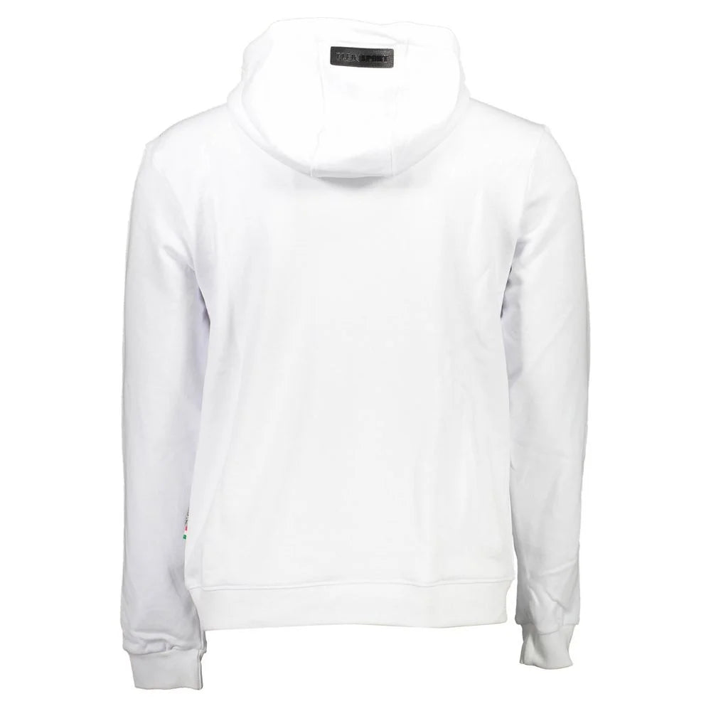 Plein Sport White Cotton Sweatshirt - Hoodies