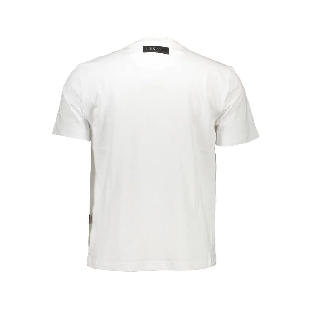 Plein Sport White Cotton T-Shirt - T-Shirts