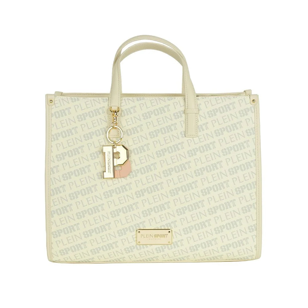 Plein Sport White Polyamide Women Shoulder Bag - Shopper Bags