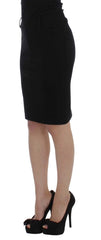 PLEIN SUD Black Straight Pencil Skirt - IT48 | XL - Skirts