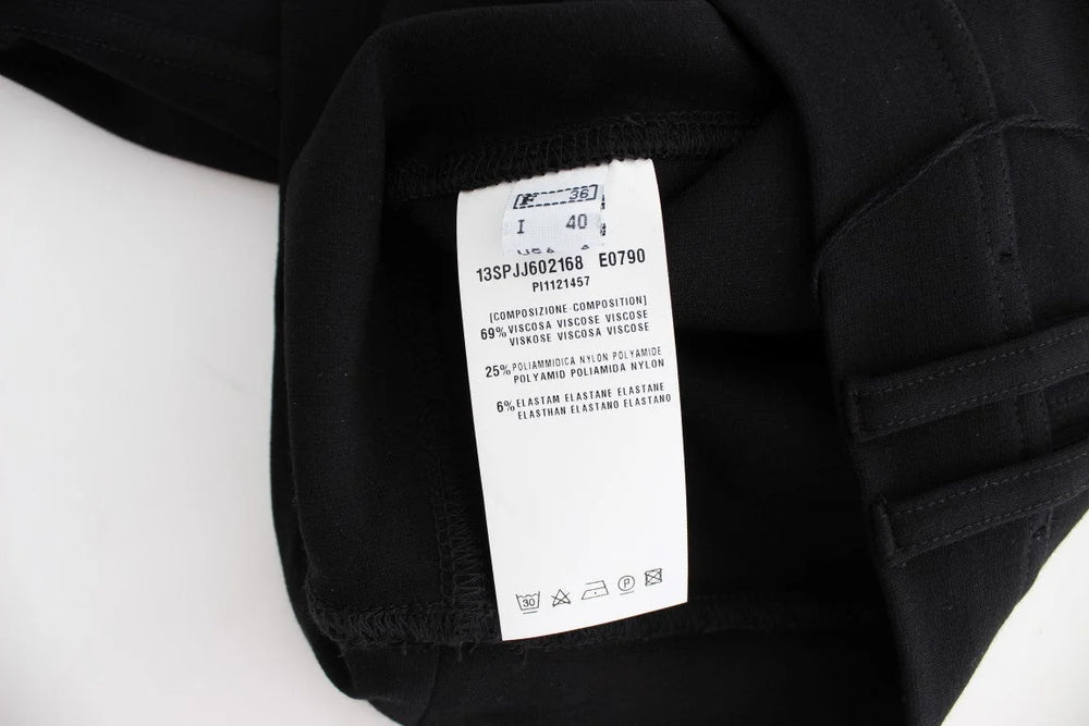 PLEIN SUD Black Straight Pencil Skirt - IT48 | XL - Skirts