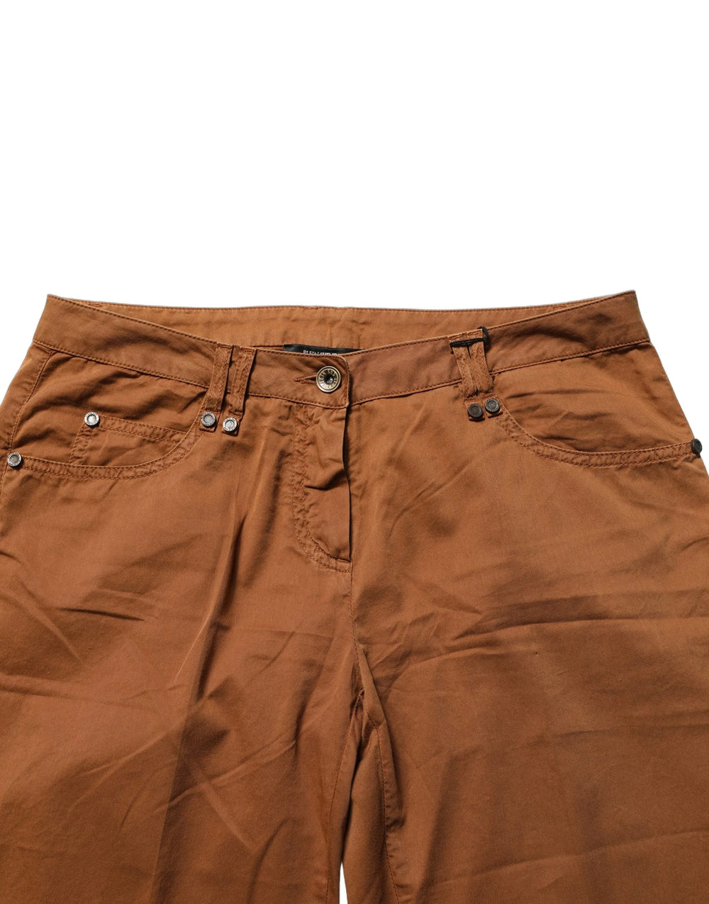 PLEIN SUD Brown Cotton Mid Waist Skinny Chino Pants