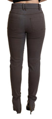 PLEIN SUD Brown Cotton Stretch Skinny Denim Jeans - IT38|XS - Jeans