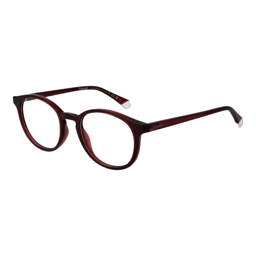 Polaroid Burgundy Unisex Glasses Frame - Eyeglasses