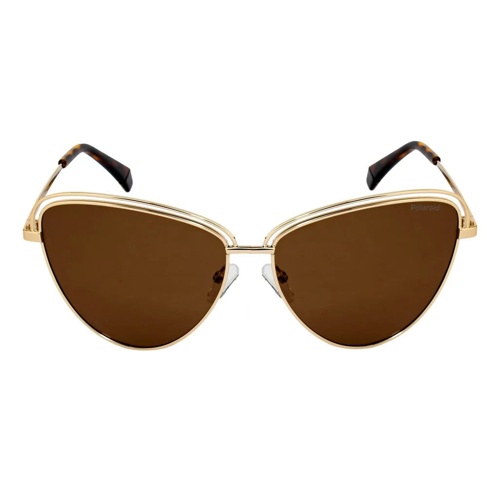 Polaroid Gold Metal Sunglasses - Sunglasses